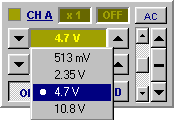 Range Menu Selection